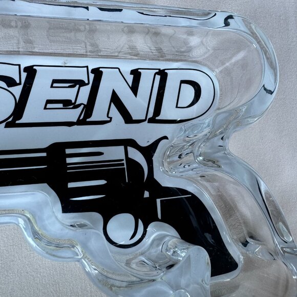 Rare Full Send - Colt .45 - Glass Ashtray - No BOX - Picture 4 of 5